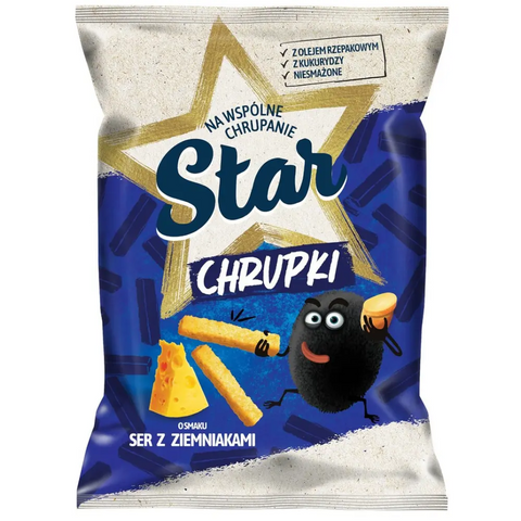 Star Savory Corn & Potato Snacks Cheese & Potato 4.4oz 125g Star