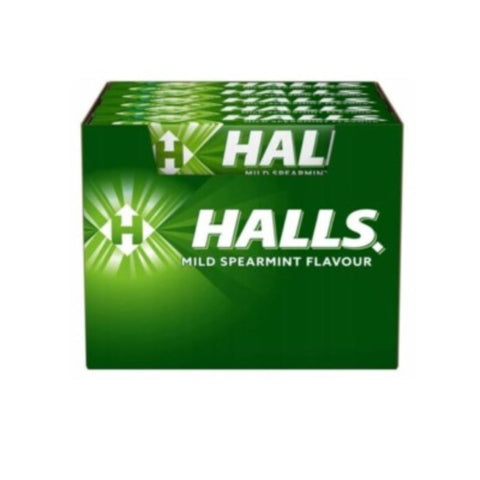 Halls Menthol Lozenges Mint Spearmint 1.18oz 33.5g(Pack of 20) Halls