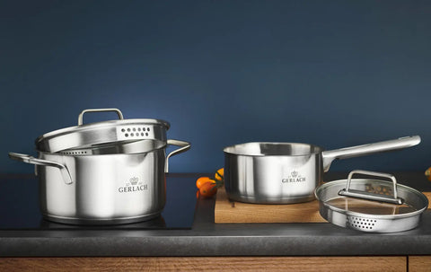 Ambiente 5-Piece Pot Set w Lids Gerlach USA