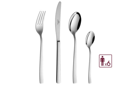 24-piece cutlery set gloss ONDA Gerlach USA