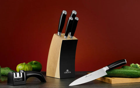 DECO BLACK Knife Set in Block Gerlach USA