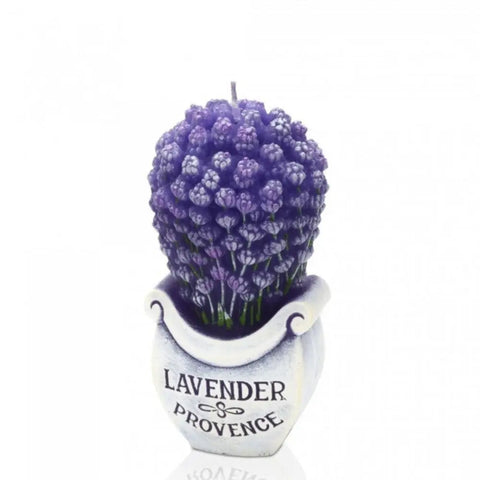 Lavender Bouquet Scented Candle in Box – 140mm by Bartek Candles Bartek Candles