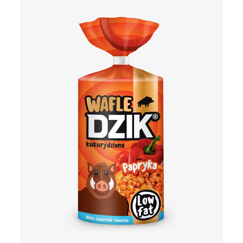 WK Dzik Corn Waffles Paprica 120g 4.23oz WKDZIK