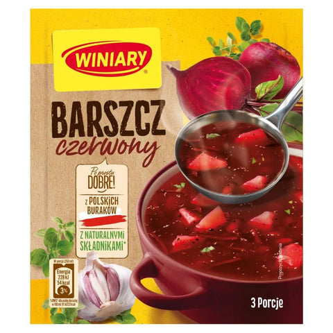 Winiary Instant Soups Red Borsch 1.72oz 49g Winiary