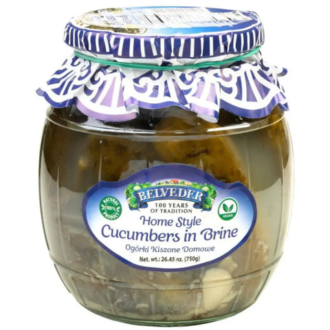 Belveder Home Style Cucumbers in Brine 26.45oz 750g Belveder