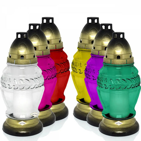 Glass Grave Candle – Model Z273 MIX Znicz Polski