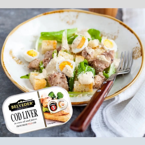 Belveder-Cod-Liver-Caesar-Salad Shop Belveder