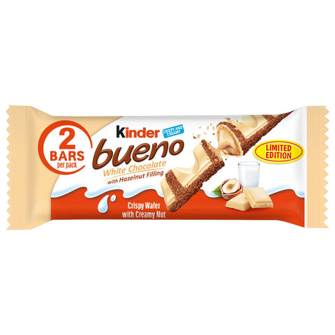 Ferrero Kinder Bueno White 1.37oz 39g (Single Bar) Ferrero