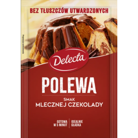 Delecta Chocolate Hard Toppings 3.5oz 100g Milk Delecta