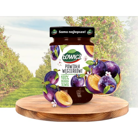 Lowicz Jam Traditional Fruit Spread Plum Butter 9.9oz 280g Lowicz