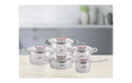 SUPERIOR 5-Piece Pot Set w Lids Gerlach USA