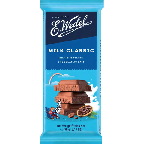 E.Wedel Chocolate Milk Chocolate 3.17oz 90g E.Wedel