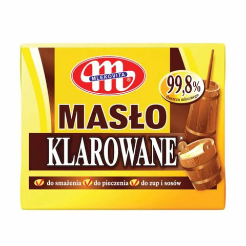 Mlekovita Traditional Polish Margarine & Butter Selection Clarified Butter 7oz 200g Brick Mlekovita