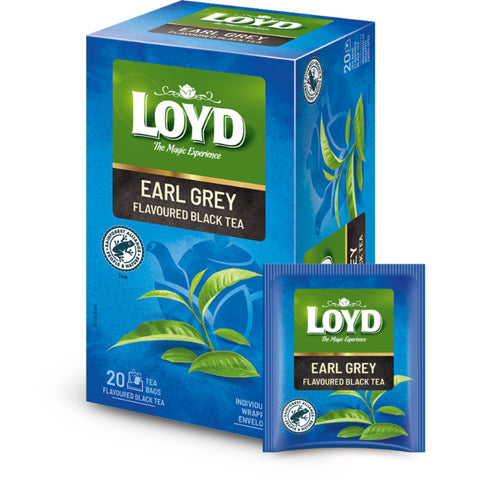Loyd Black Tea Earl Grey Doublechambers Enveloped 20 Bags Loyd