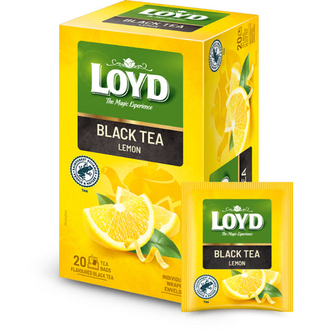 Loyd Black Tea Lemon Doublechambers Enveloped 20 Bags Loyd