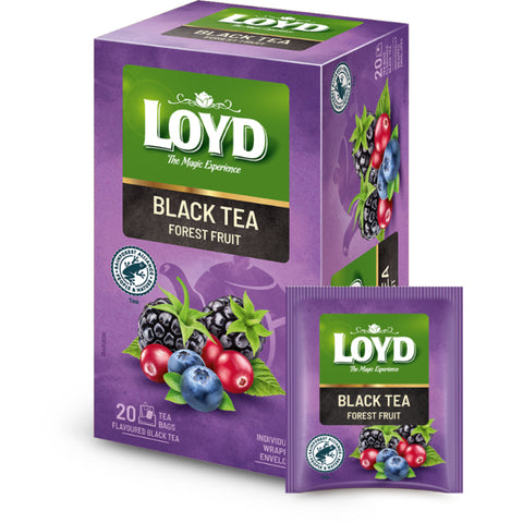Loyd Black Tea Forest Fruit Doublechambers Enveloped 20 Bags Loyd