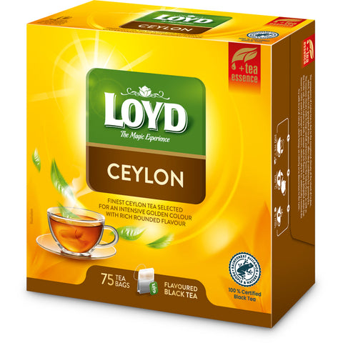 Loyd Black Tea Ceylon Doublechambers 75 Bags Loyd