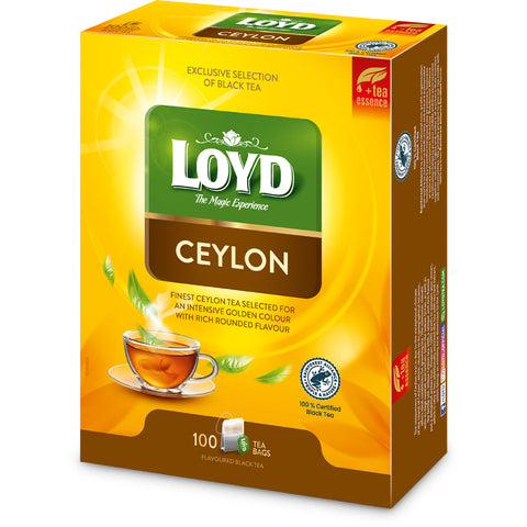 Loyd Black Tea Ceylon Doublechambers 100 Bags Loyd