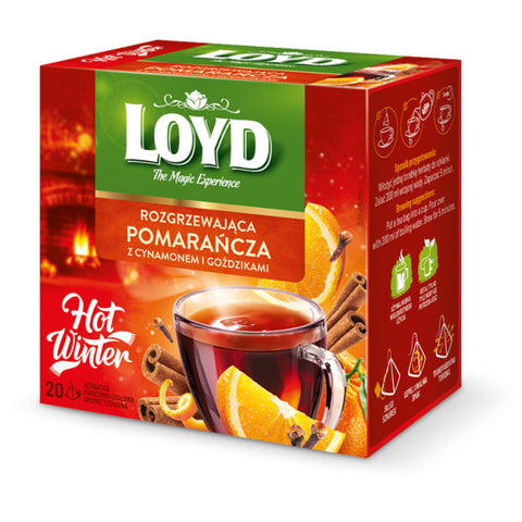 Loyd Tea Hot Winter Sunny Orange with Cinnamon & Cloves Pyramids Loyd