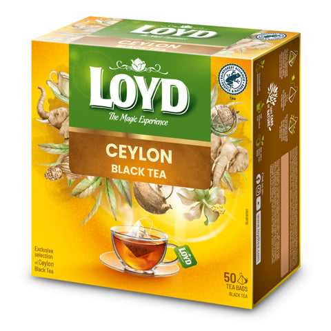 Loyd Black Tea Ceylon Pyramids 50 Bags Loyd