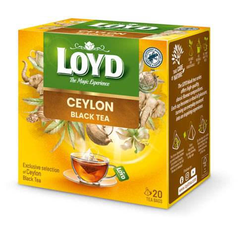 Loyd Black Tea Ceylon Pyramids 20 Bags Loyd