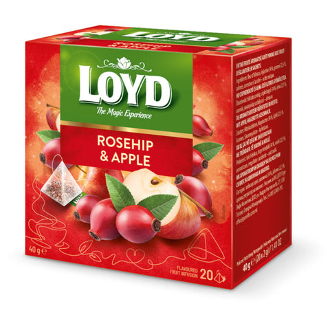 Loyd Tea Fruit Infusions Rosehip & Apple Pyramids Loyd