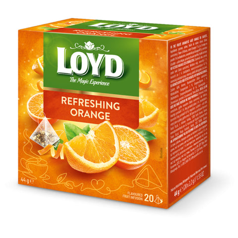 Loyd Tea Fruit Infusions Refreshing Orange Pyramids Loyd