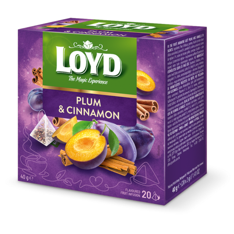 Loyd Tea Fruit Infusions Plum & Cinnamon Pyramids Loyd
