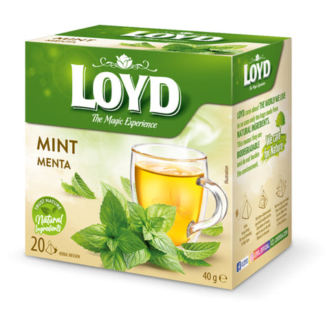Loyd Tea Herbal & Fruit Infusions Mint Pyramids Loyd