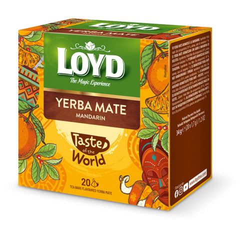 Loyd Tea Taste of World Yerba Mate Mandarin Pyramids Loyd