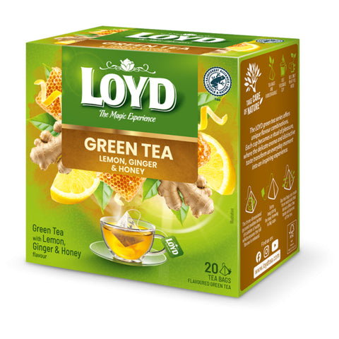 Loyd Green Tea Lemon & Ginger & Honey Piramids Loyd
