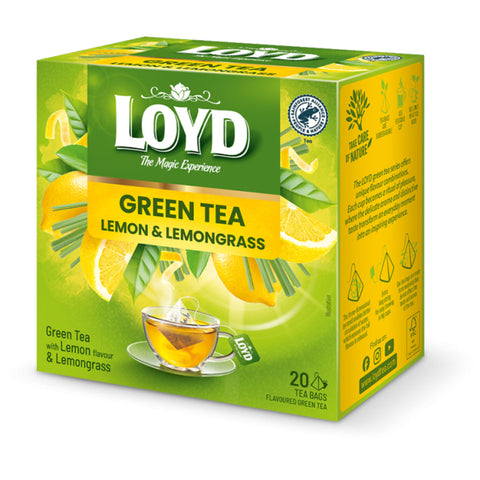 Loyd Green Tea Lemon & Lemongrass Piramids Loyd