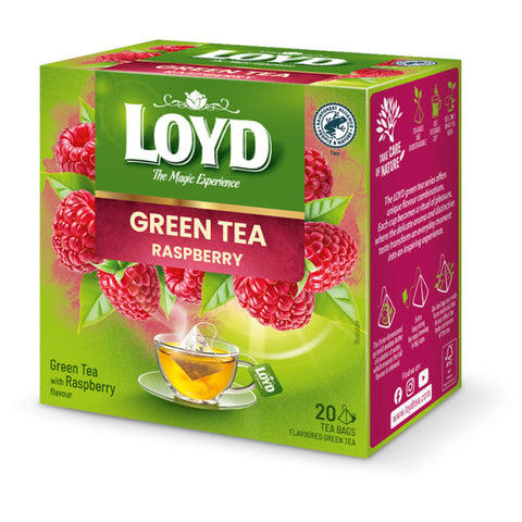 Loyd Green Tea Raspberry Piramids Loyd