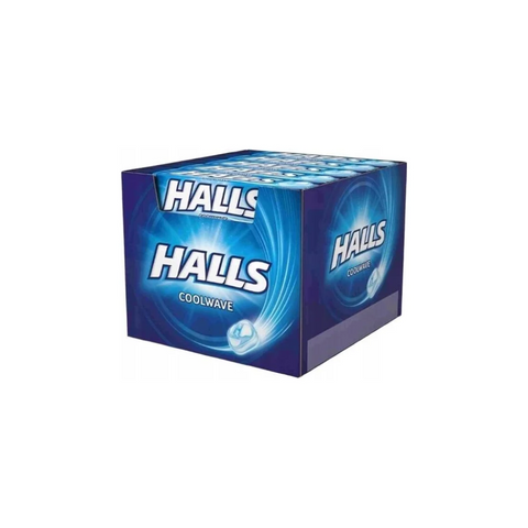 Halls Menthol Lozenges Coolwave 1.18oz 33.5g(Pack of 20) Halls