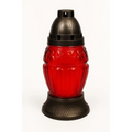 Glass Grave Candle Znicz Z30 Red Znicz Polski