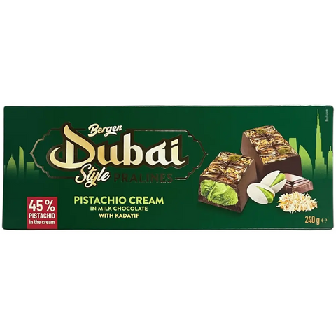 Spomet - Bergen 'Dubai' Pralines with Pistachio 8.46oz 240g Bergen