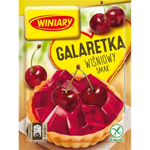 Winiary Jelly Mix Cherry 2.5oz 71g (Pack of 5) Winiary