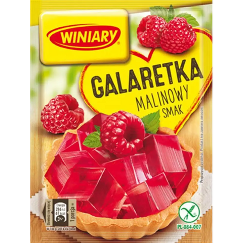 Winiary Jelly Mix Raspberry 2.5oz 71g (Pack of 5) Winiary