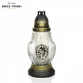 Polish Grave Candle – Traditional Memorial Light – Znicz Poland ST8 Gold Znicz Polski