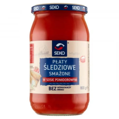 Seko Herring & Mackerel – Traditional Polish Recipes Fried Herring Flaps in Tomato Sauce 28.22oz 800g Seko