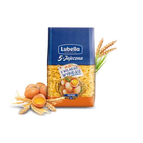 Lubella 5 Eggs Pasta & Noodles 5 Eggs Ribbons Pasta 14.10oz 400g (Wstazki) Lubella