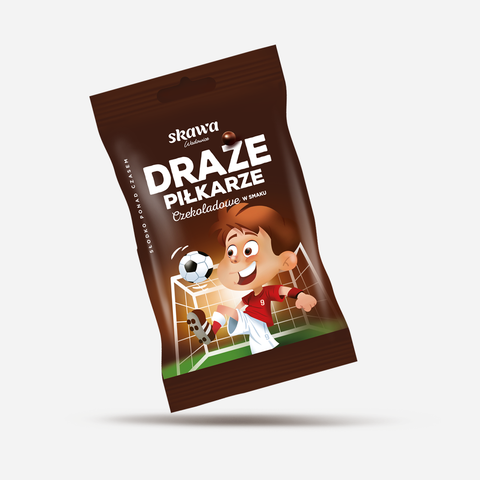 Skawa Dragees Pilkarze Footballers 2.47oz 70g Skawa
