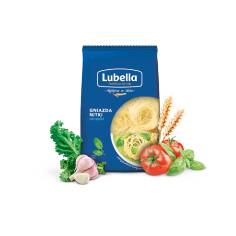 Lubella Pasta & Noodles Nest Threads Pasta 14.10oz 400g (Gnizda Nitki) Lubella