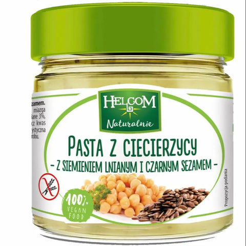 Helcom Spread Chickpeas with Linseed & Black Sesame 6.35oz 180g Helcom