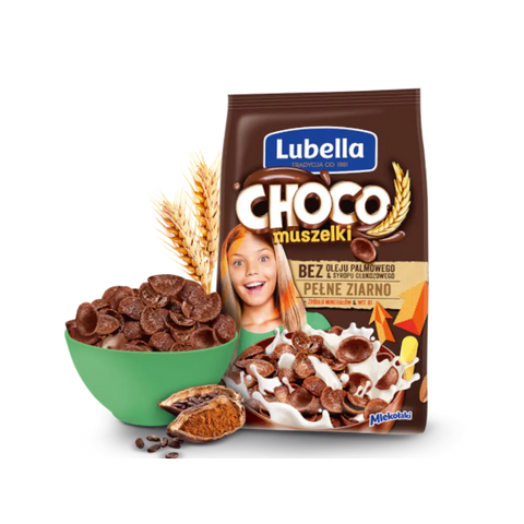 Lubella Breakfast Flakes Choco Shells Wholegrain 8.8oz 250g Lubella