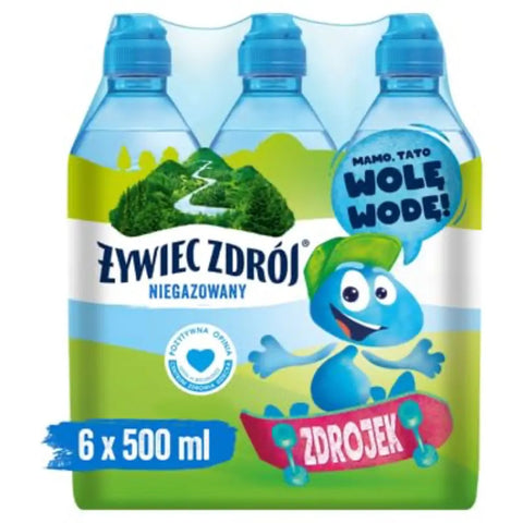Żywiec Zdrój Natural Spring Water for Kids 6 x 16.9fl oz 500ml Zywiec Zdroj