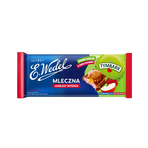 E.Wedel Chocolate Milk Apple & Cherry 3.5oz 100g E.Wedel