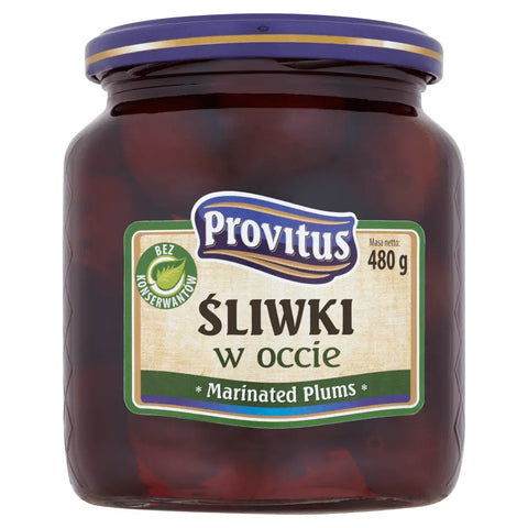 Marinated Plums in Vinegar 16.9oz 480g Provitus