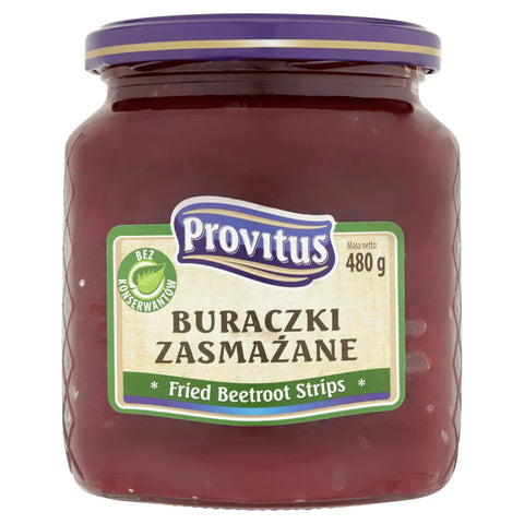 Polish Traditional Fried Vegetable Sides Classic Fried Beetroot 16.9oz 480g Provitus
