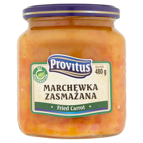 Polish Traditional Fried Vegetable Sides Fried Carrots 16.9oz 480g Provitus